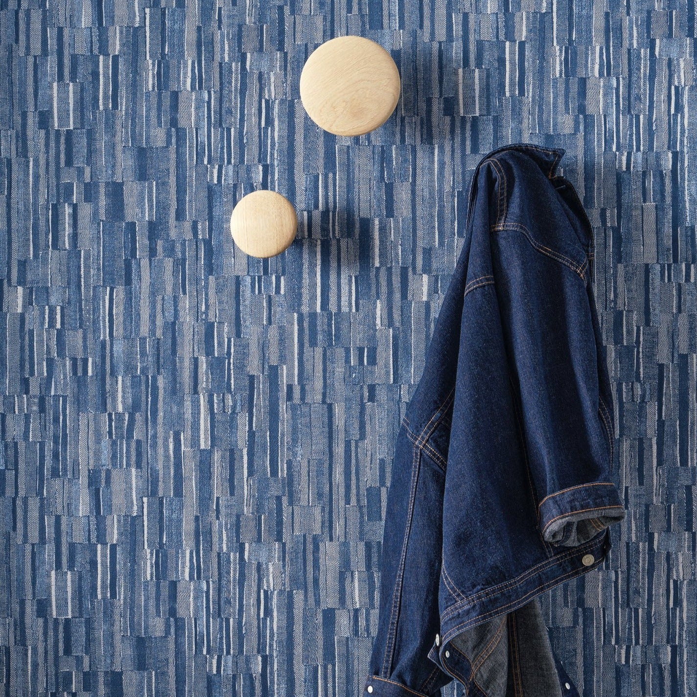 Patch Denim Wallpaper | 3 Colours